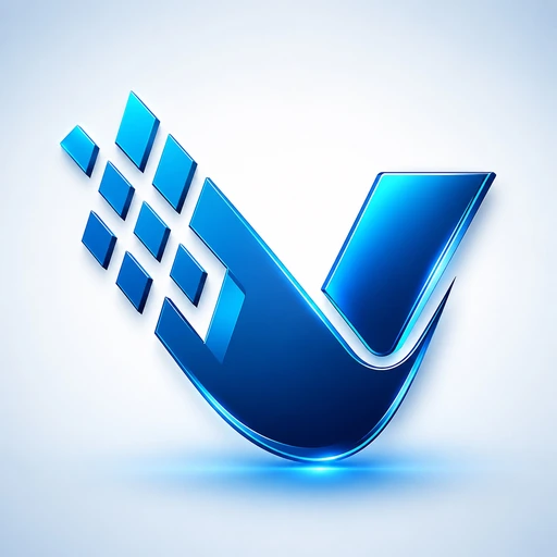 VTechHub blue V logo